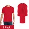 Gildan Men's Softstyle Cotton T-Shirt, Adult Short Sleeve Blank for Screen Printing, Red, 3–15 Pack